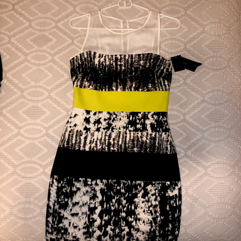 BCBG Tara Color Block Dress Size 2
